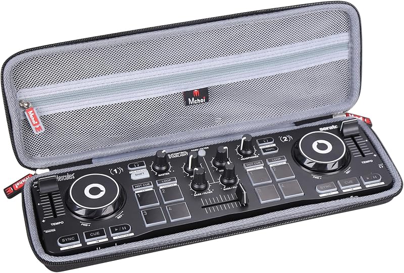 Hard Portable Case Compatible with Hercules DJControl Starlight Pocket USB DJ Controller,Case Only (Black)