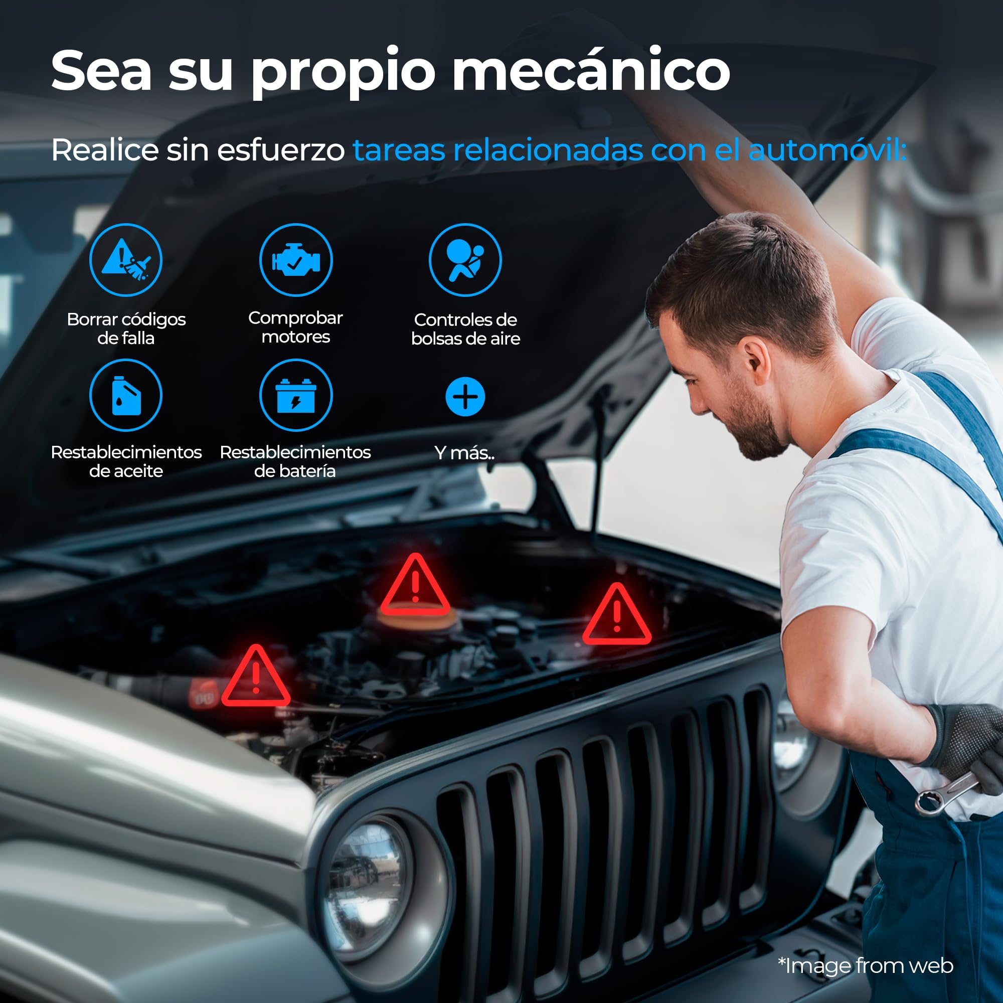 TOPDON Topscan OBD2 Diagnosis Maquina, Diagnosis Coche Multimarca Escaner para Coches, Herramienta de Diagnóstico inalámbrico para Todos los Sistemas, Prueba Activa, Todo el Software 1 año Gratis