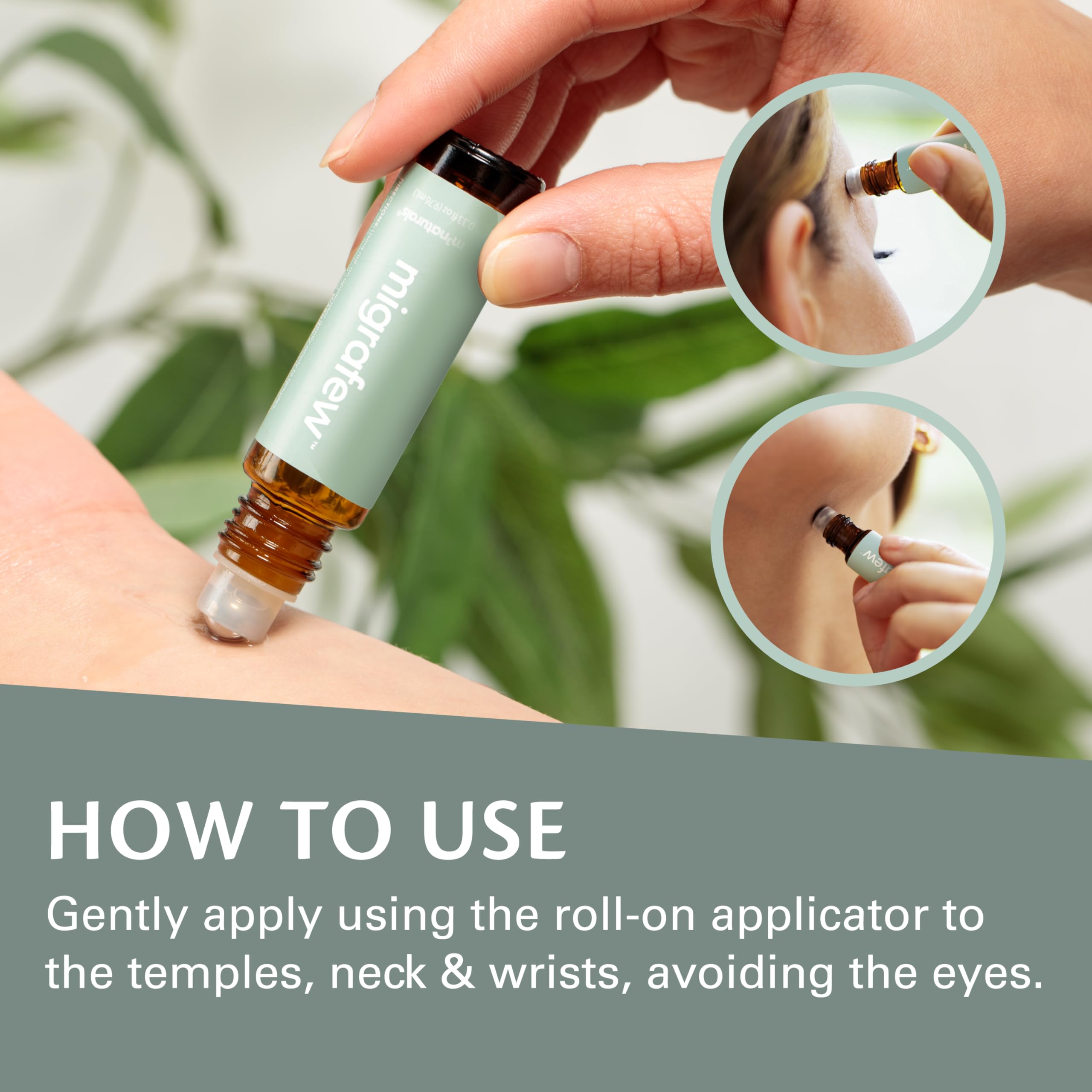 MigraFew Aromatherapy Migraine Roll On with Cooling Roller, Pack of 2 by M3 — Amazon image 4