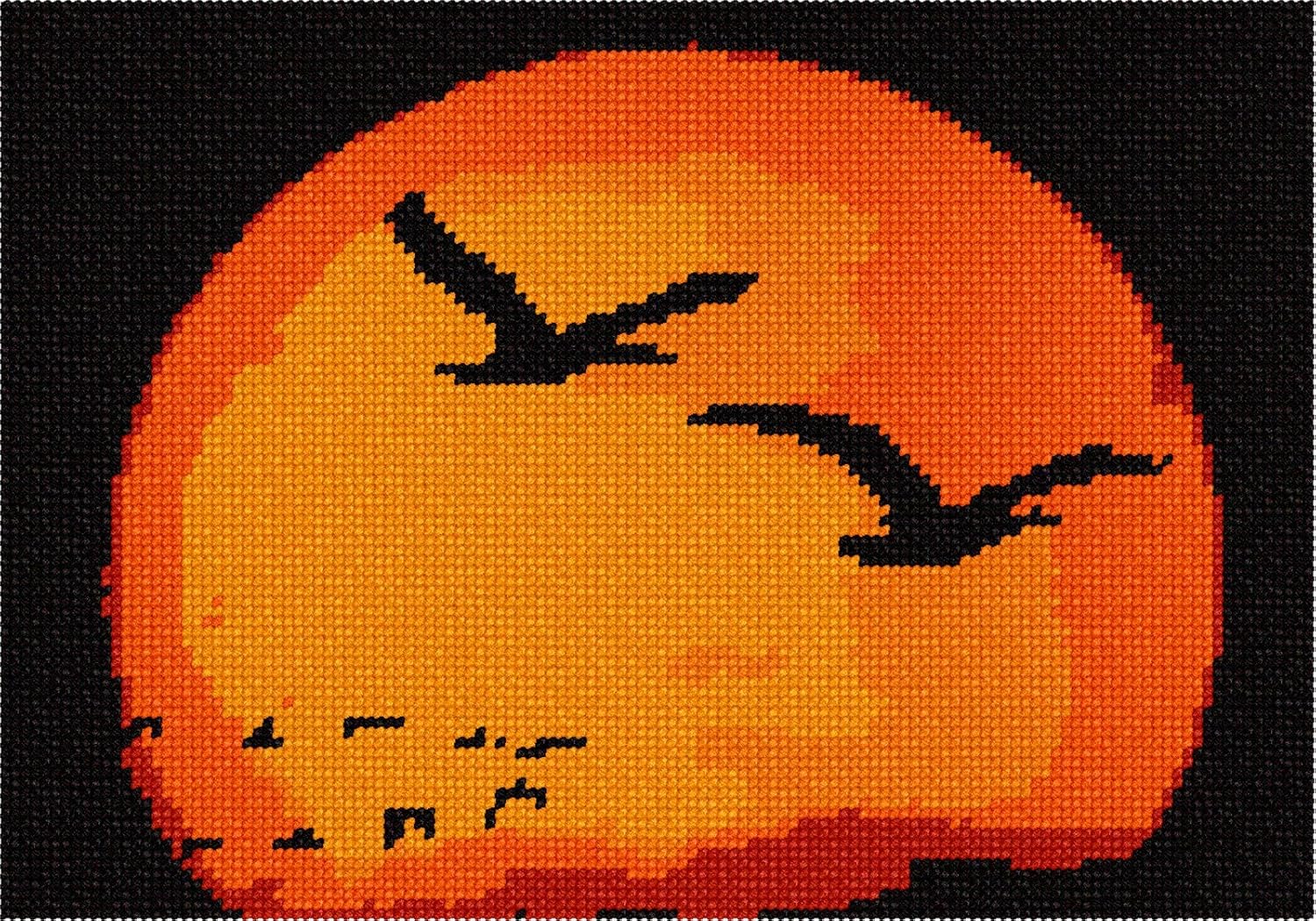 Pepita Needlepoint Canvas: Geese V, 10" x 7"