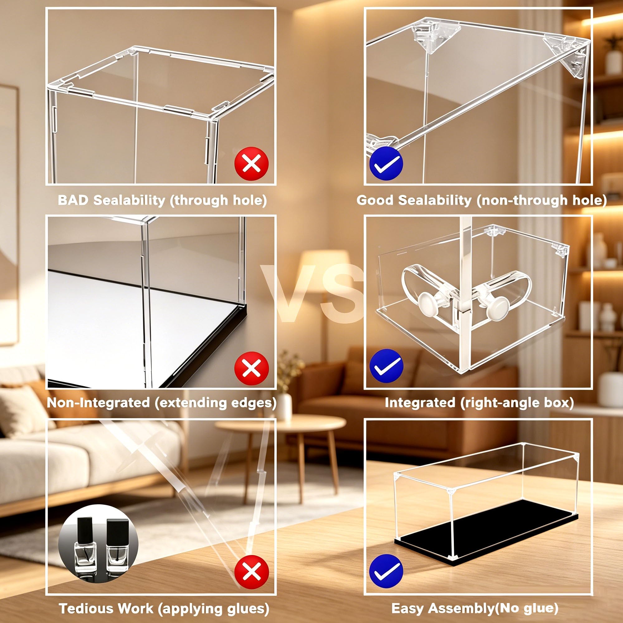 Vetrina compatibile con Le-go 21372 Skeleton Sets (Lightbox 1)