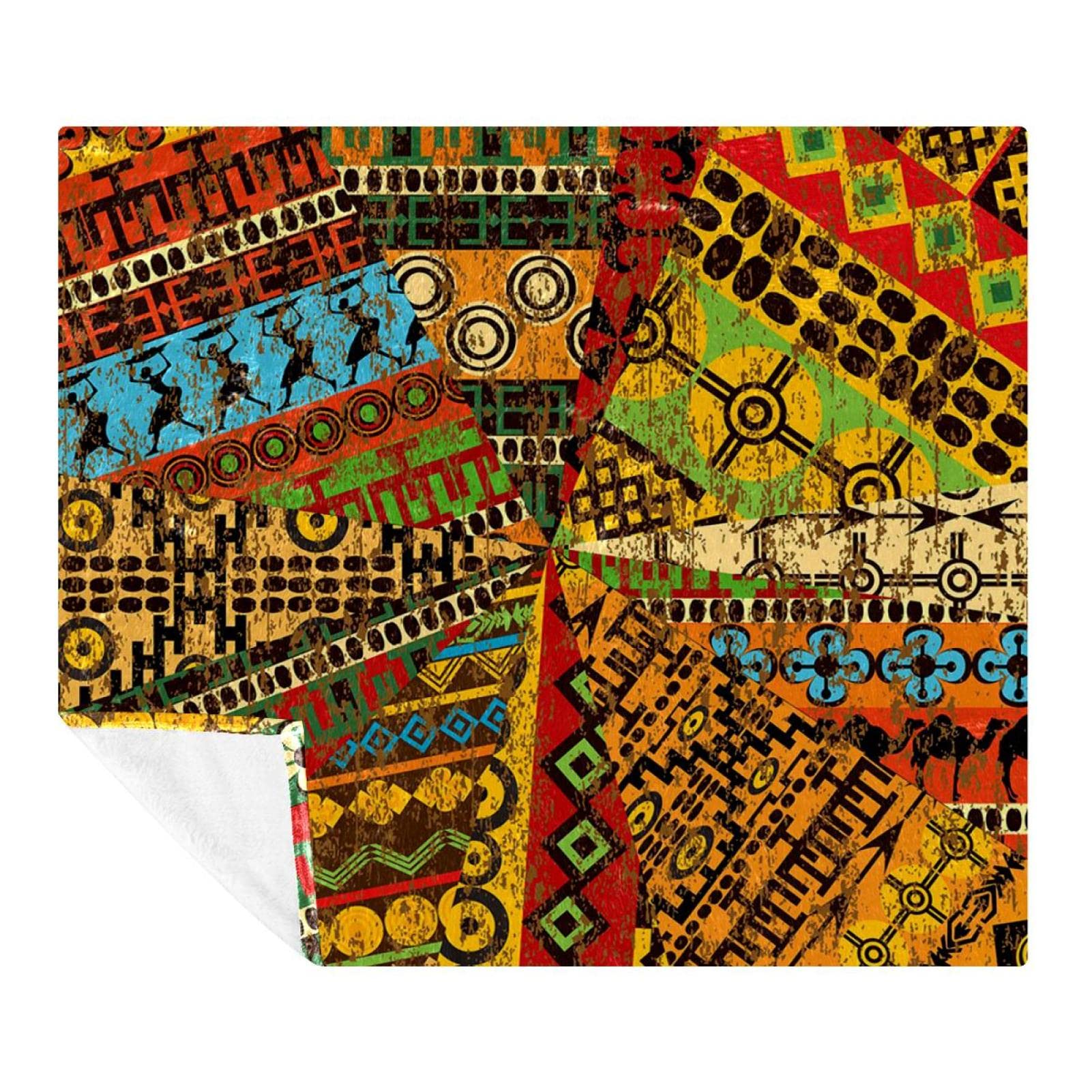 Couverture polaire vintage pour embellir le sol du salon