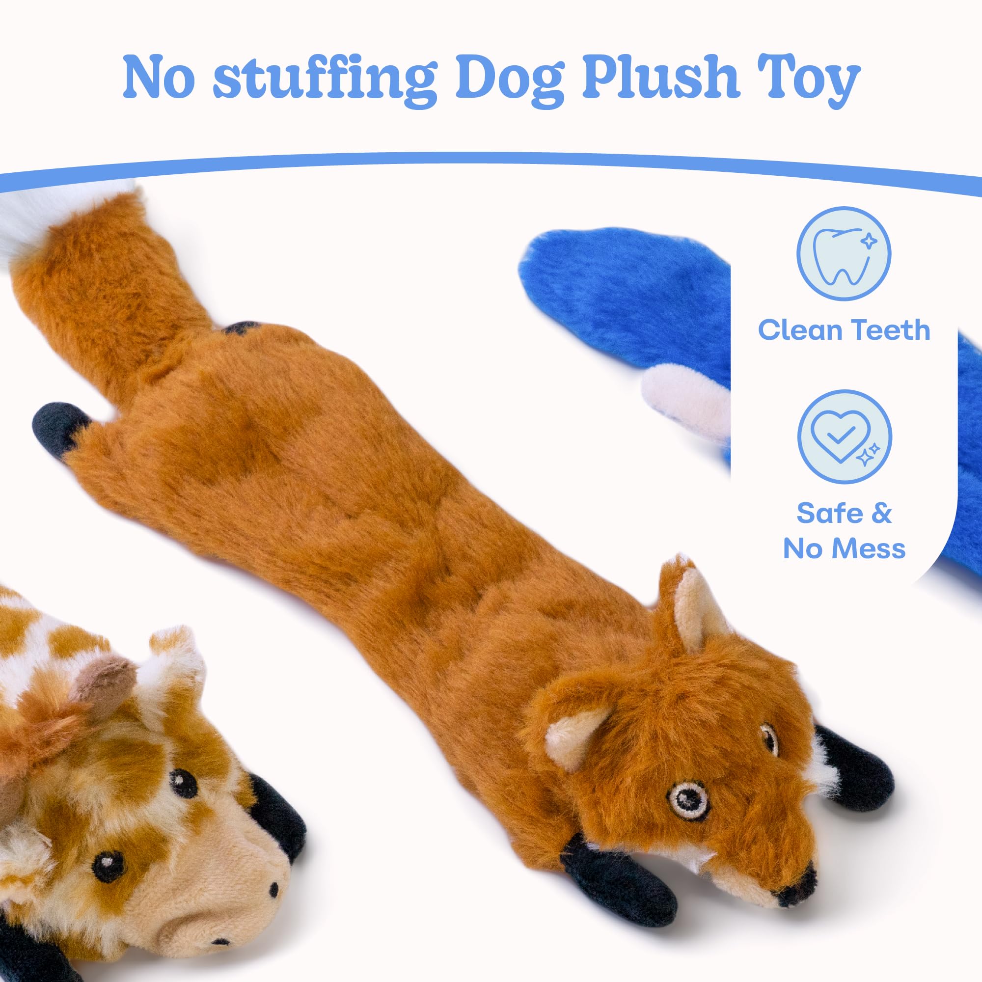 Giocattoli Cigolanti Per Cani Piccoli - Confezione 6 Pezzi, Senza Imbottitura - Foto 9