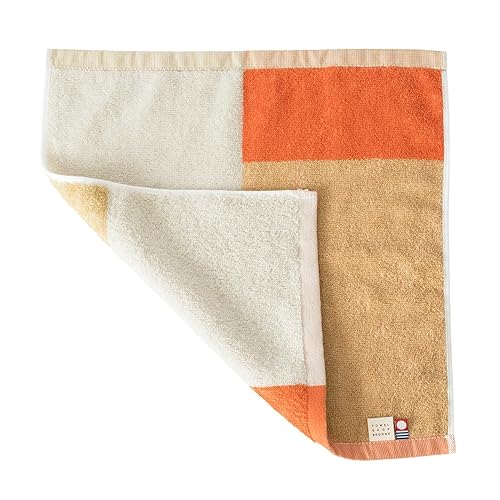 ブルーム 今治タオル 認定 ハンドタオル カクテルタオル 日本製 単品(モカオレンジ)