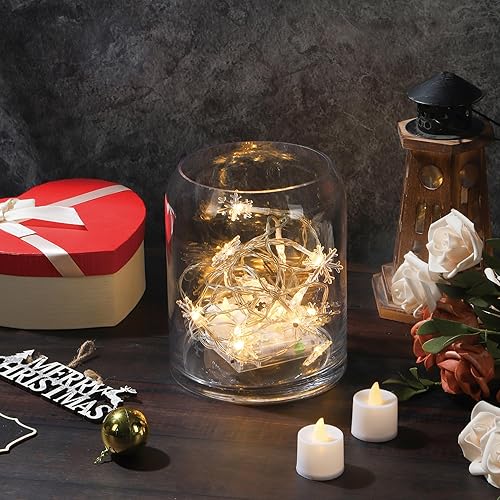 Miniatura 4 de Jarrón grande de cristal escandinavo hecho a mano de 7 pulgadas de alto y 6 pulgadas de ancho, florero de cristal para ramo, jarrón de vidrio