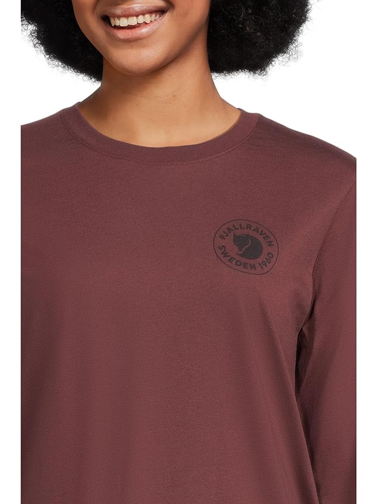 Burgundy Fj&#228;llr&#228;ven 1960 Logo T-Shirt Long Sleeve