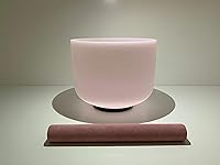 Vista 10 de Cuenco de cristal de fusión de obsidiana con piedras preciosas D Chakra sacro de 10 pulgadas con mazo de goma gratis Anillo O Striker