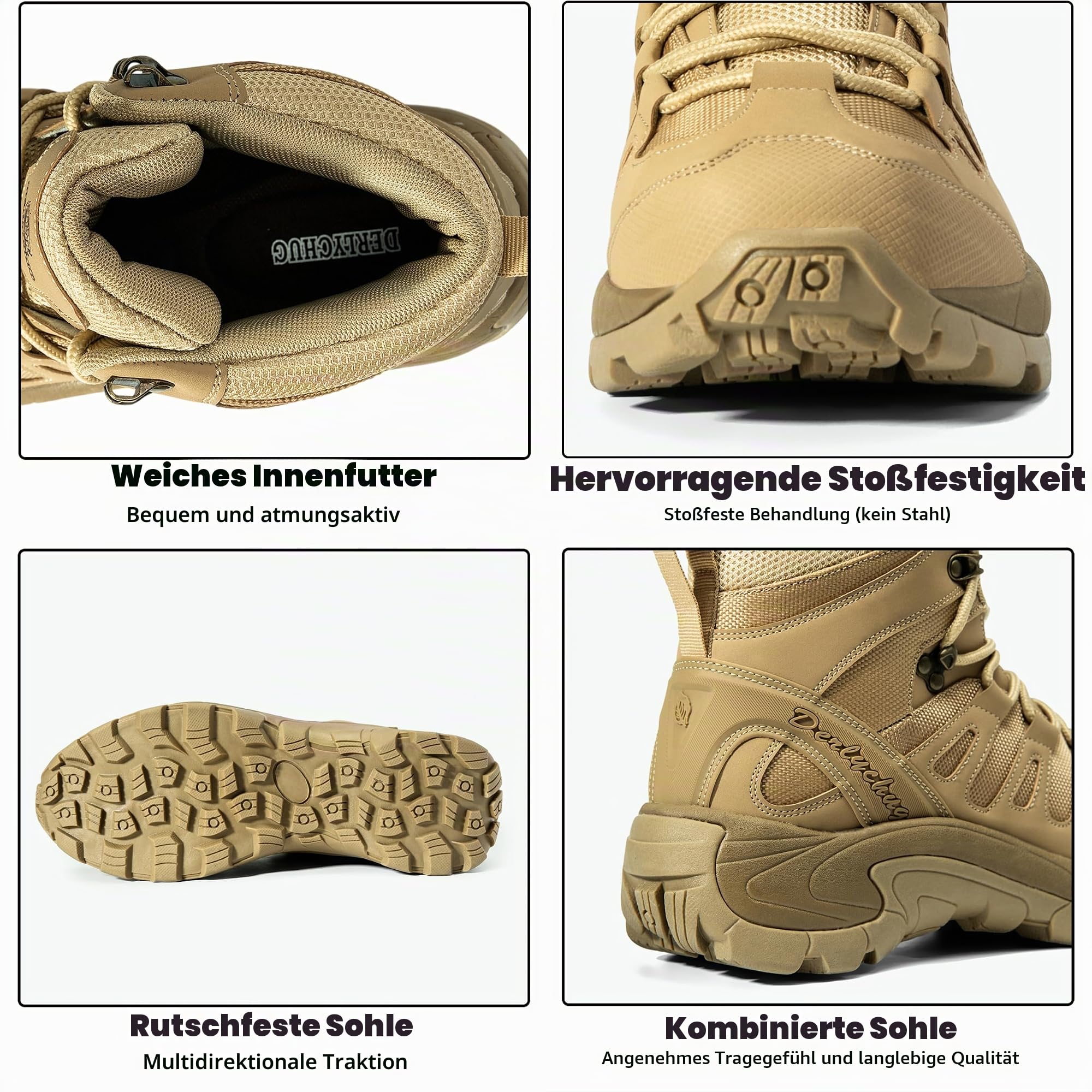 Herren Wanderschuhe Militärische taktische Rucksack Leichte Wüste Stiefel