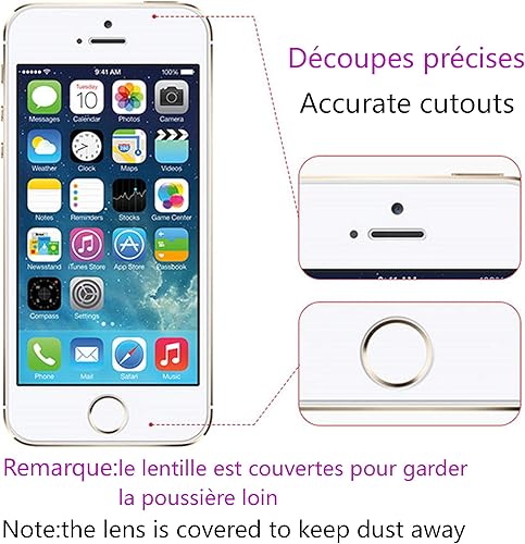 Miniatura 2 de Protector de pantalla ultra transparente para iPhone 13 mini (paquete de 3) con alineador universal, borde 2.5D, película protectora de vidrio