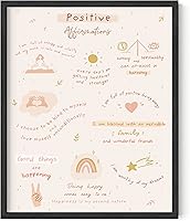 Vista 43 de HAUS AND HUES Carteles motivacionales para la oficina, citas inspiradoras, arte de pared, regalos de consejero, afirmaciones de amor propio, aula