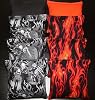 BackYardGamesUSA 8 All Weather Flames & Skulls Cornhole Bean Bags ACA Regulation Harley Fans