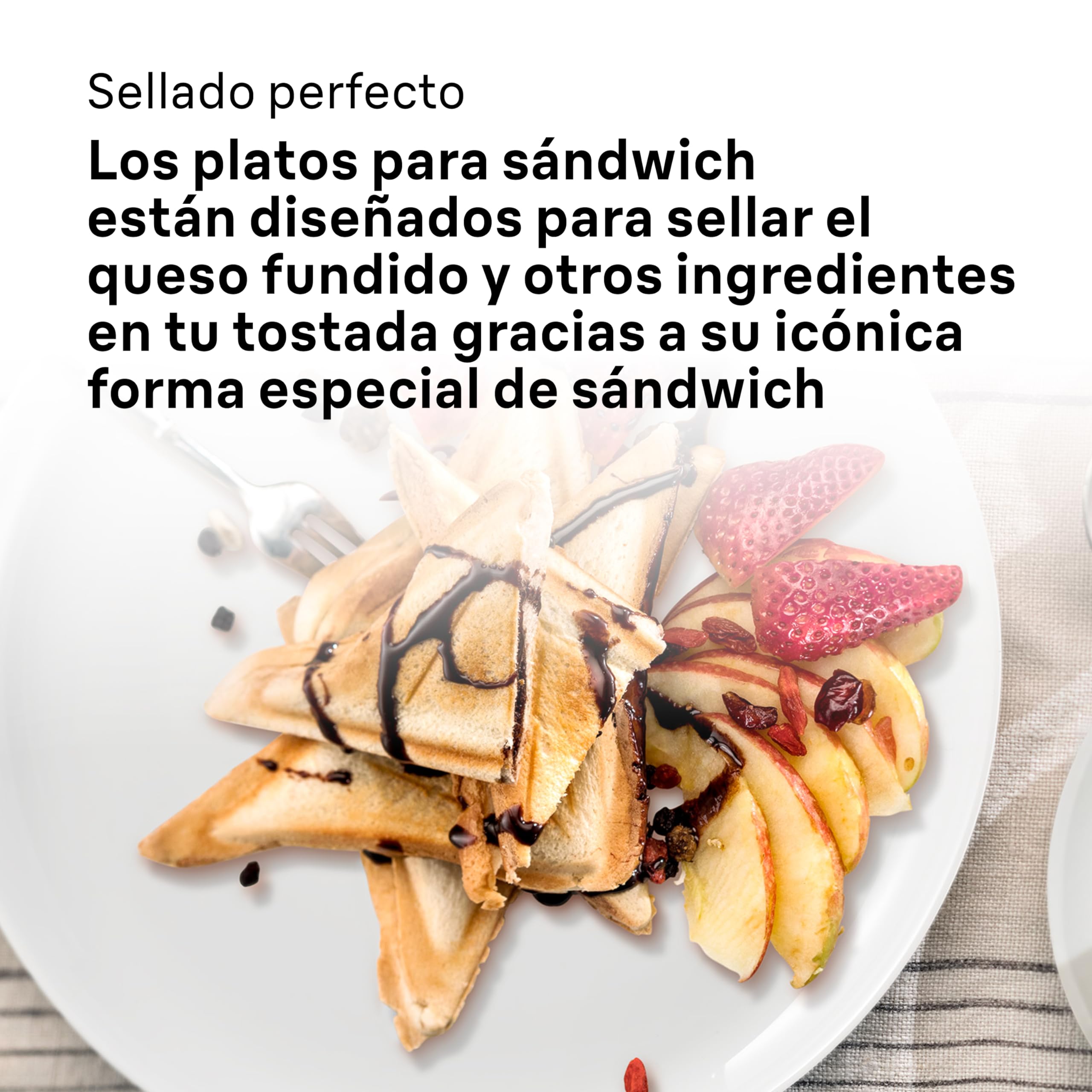 Braun SnackMaker 5 SM5000, Sandwichera con Placas de Sándwich Removibles, de Aluminio Fundido, Placas Lavables en Lavavajillas, 800W, Negro