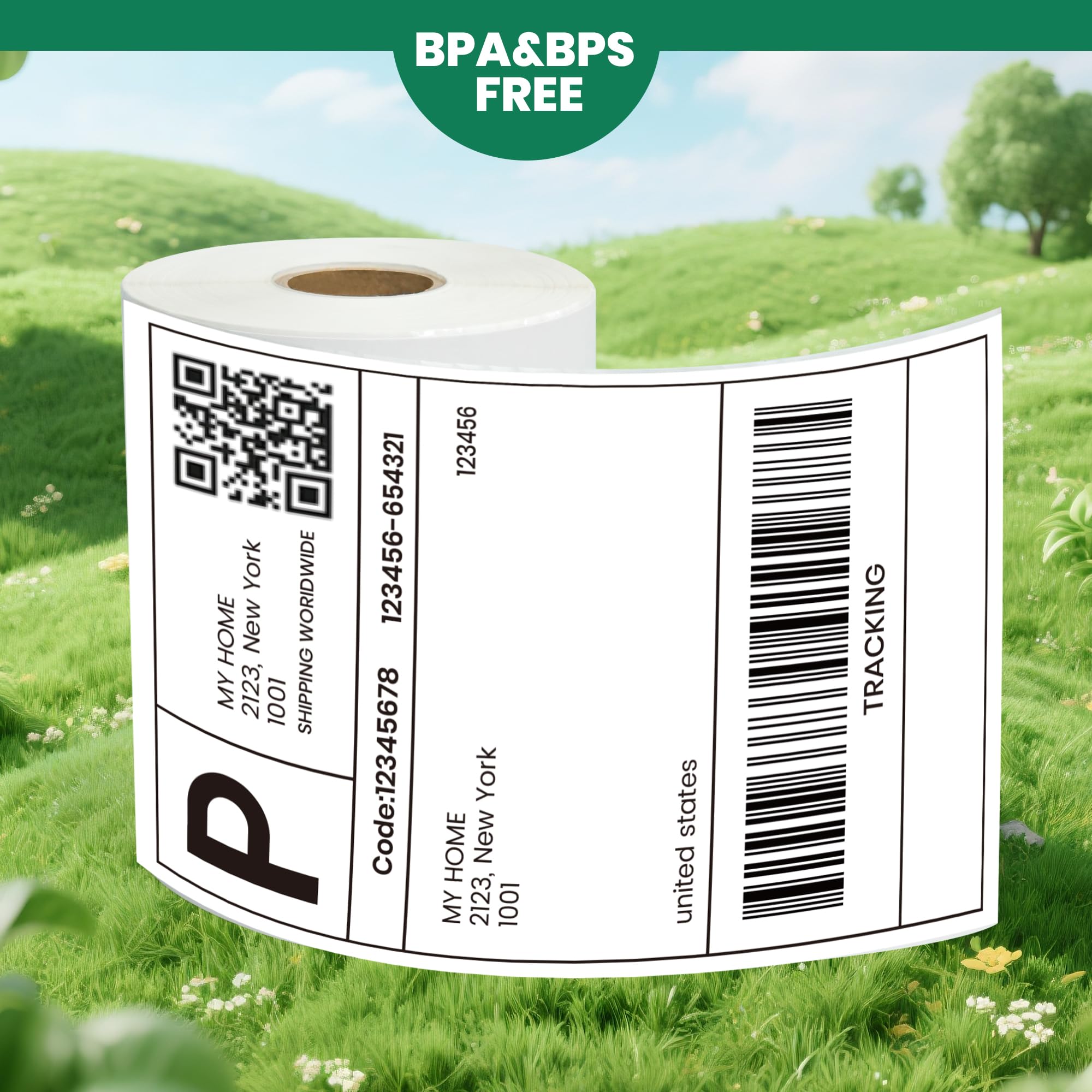 Etichette Termiche Dirette TAPEBEAR 10x15cm 880 Etichette, Impermeabili, Antigraffio, Senza BPA, Adesivo Forte per Spedizioni, Piccole Imprese