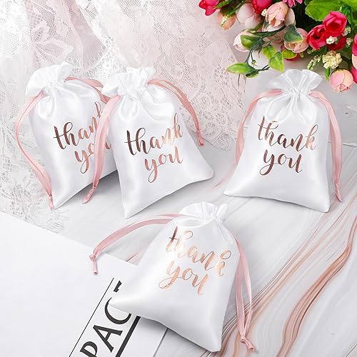 Miniatura 4 de Sieral 50 bolsas de regalo de satén con cordón para joyas, bolsas para dulces, para mujeres, Navidad, boda, baby shower, cumpleaños, vacaciones,