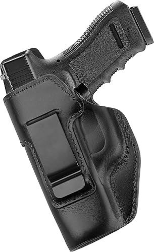 Funda de cuero suave IWB para Glock 17 ajuste personalizado Glock 17 Gen 1-5 y Glock 22 Glock 31 Gen 3-4 en la cintura interior