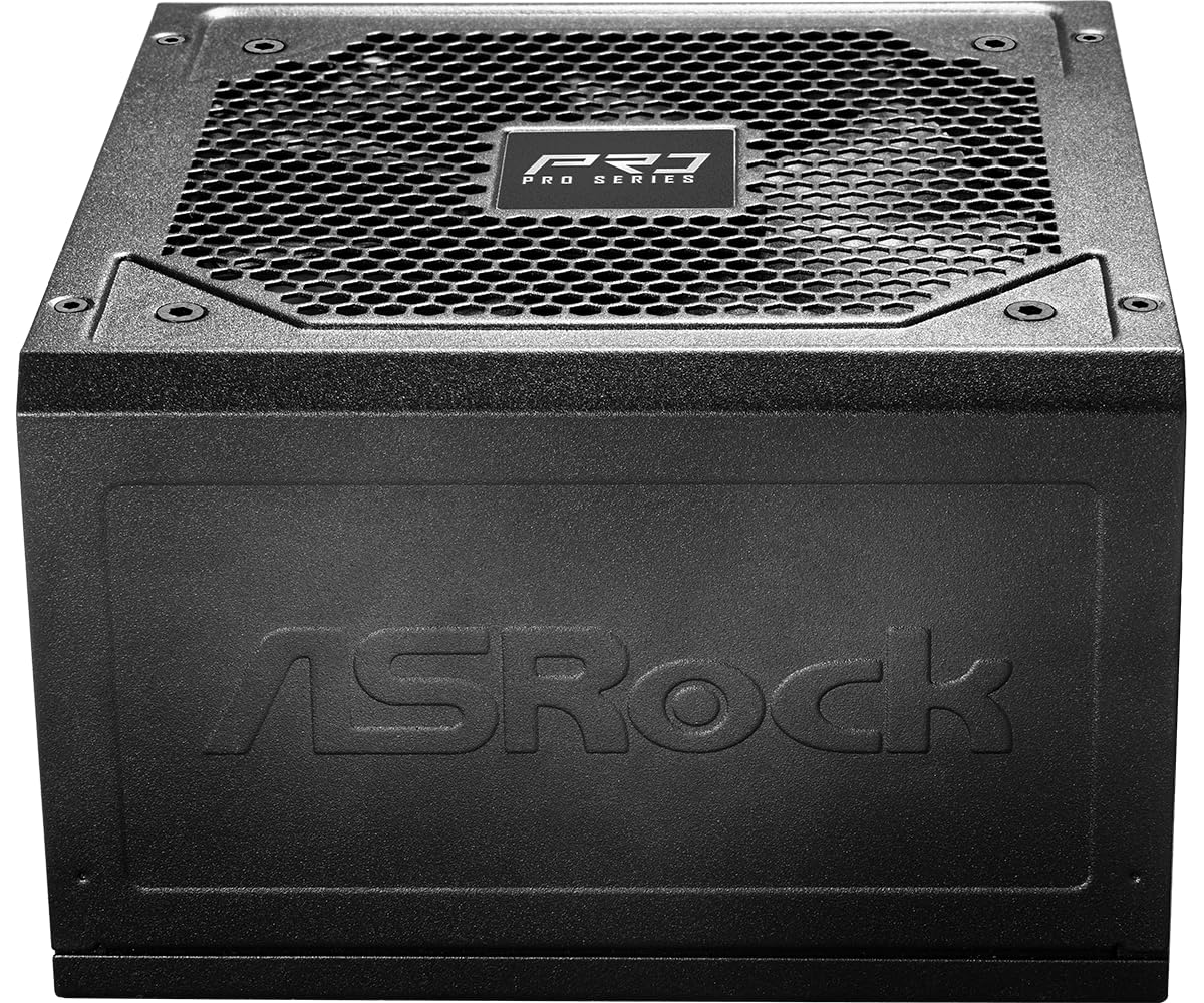 ASRock Pro Series PRO-750B Zasilacz 750 W 80Plus Brązowy ATX3.1 i PCIe5.1 z podwójnym kolorowym kablem 12 V-2 x 6 120 mm Wentylator o niskim poziomie hałasu