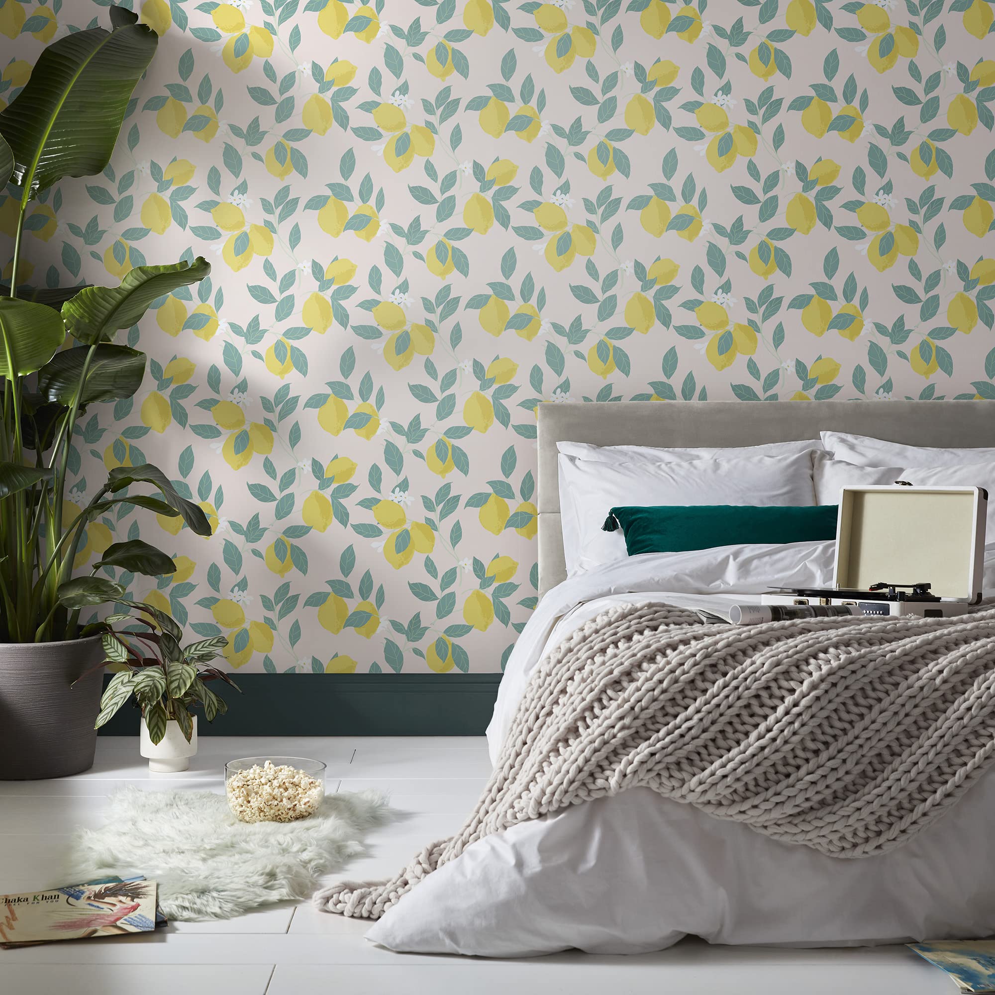 Graham & Brown Envy Feeling Fruity Blush Lemon Papier peint