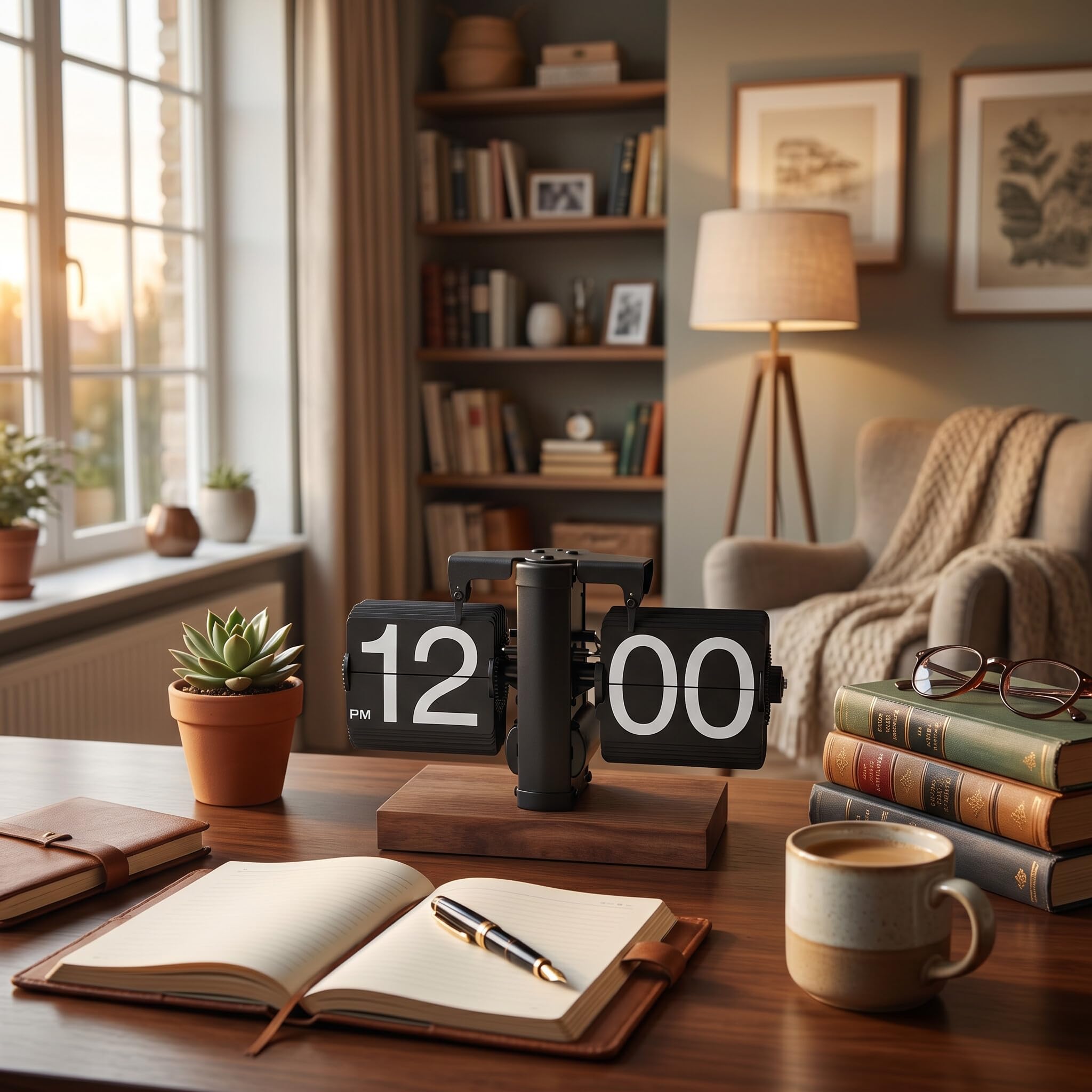 Zerone Reloj con tapa vintage, reloj retro de giro automático, funciona con