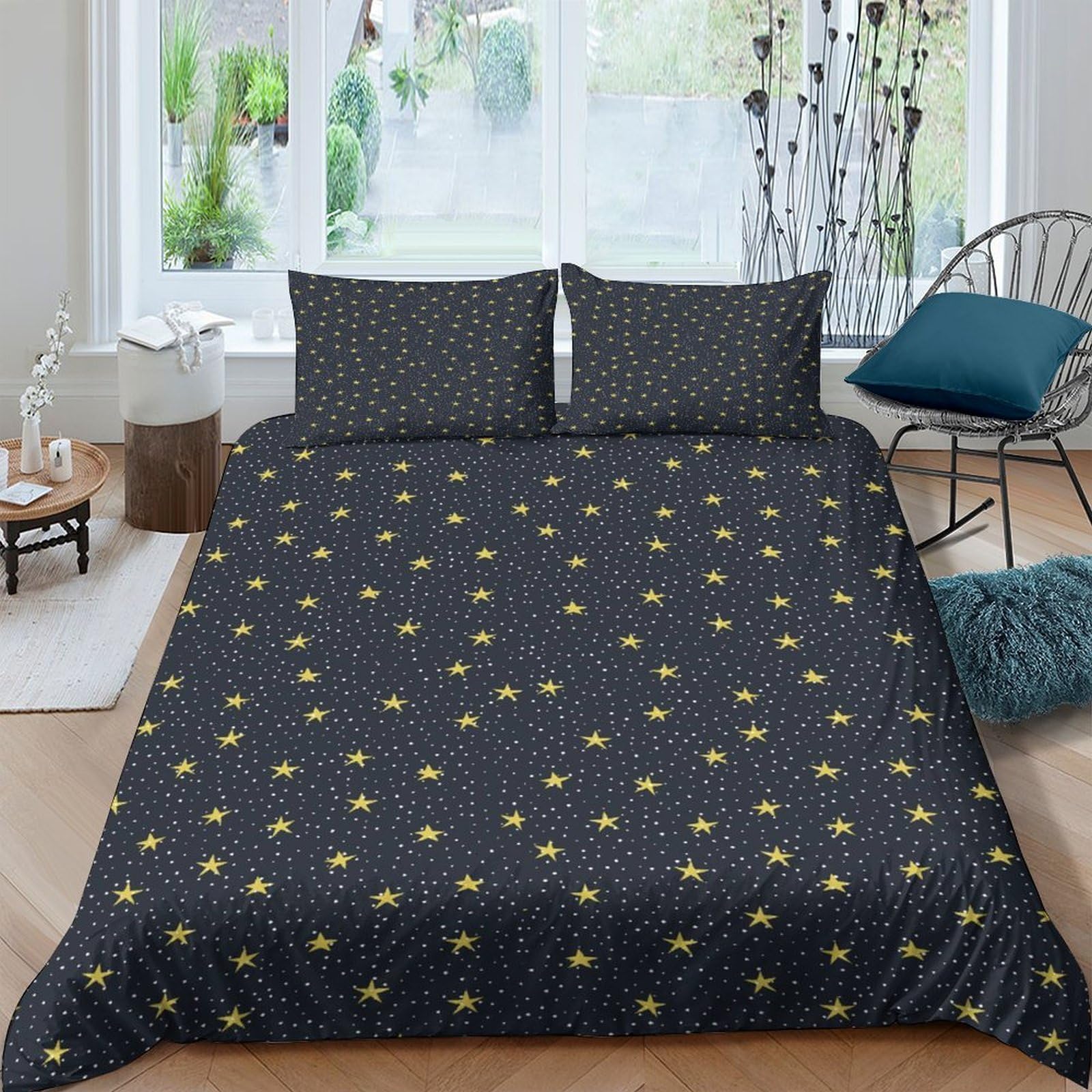 Ctjqhvkz Style-6 3D Printed Yellow Smiley Face Fitted Sheet Microfiber Soft Black Bed Cover For Bedroom Guest Room Dorm Mattress Protection Single（135X200cm）
