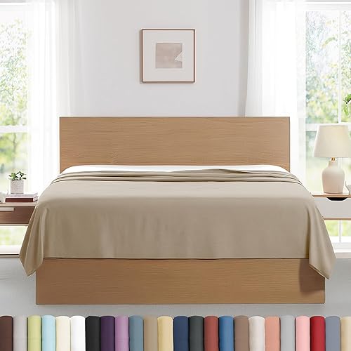 Vista 21 de Southshore Fine Living, Inc. Paquete de 2 sábanas encimeras de tamaño individual, sábanas blancas de 66 x 96 pulgadas, sábana superior individual