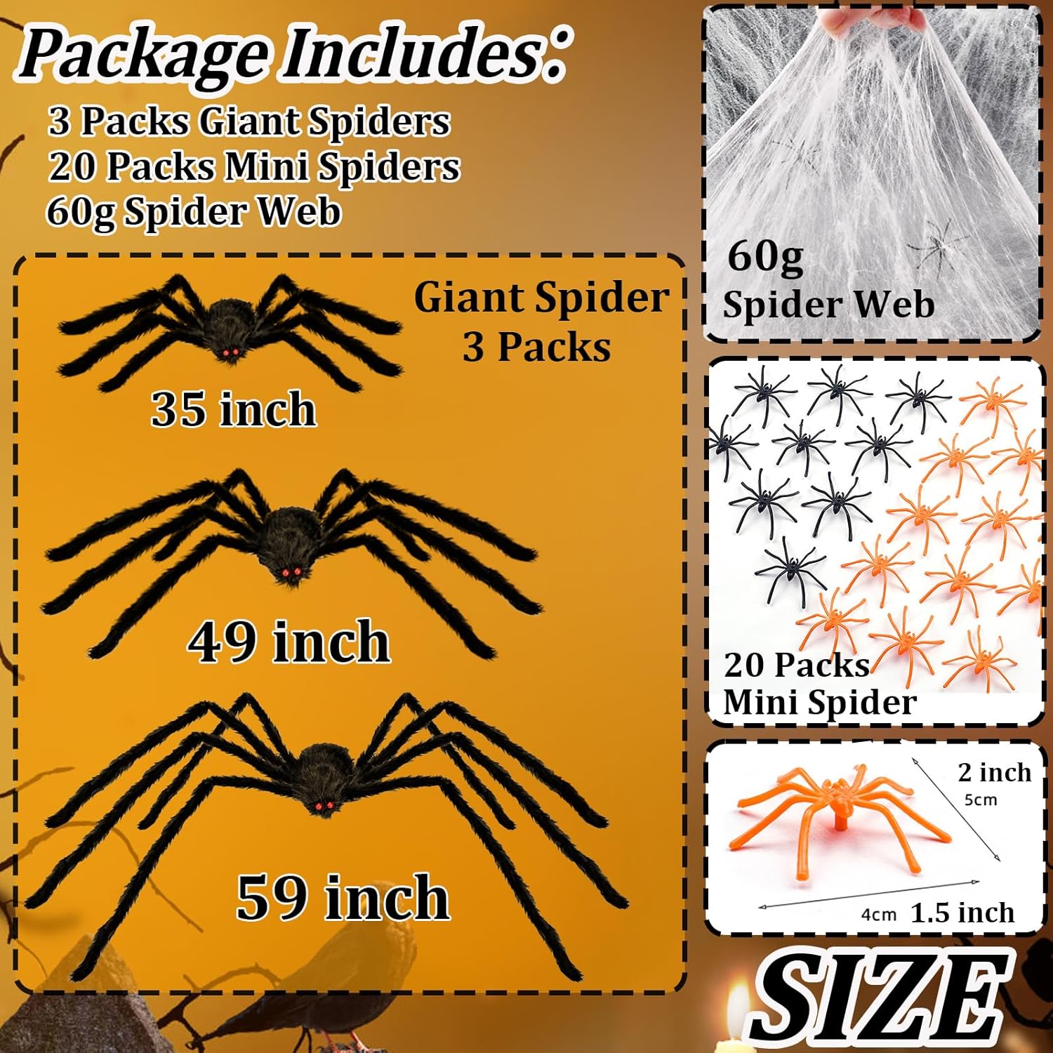 Halloween Giant Spider - Image 2