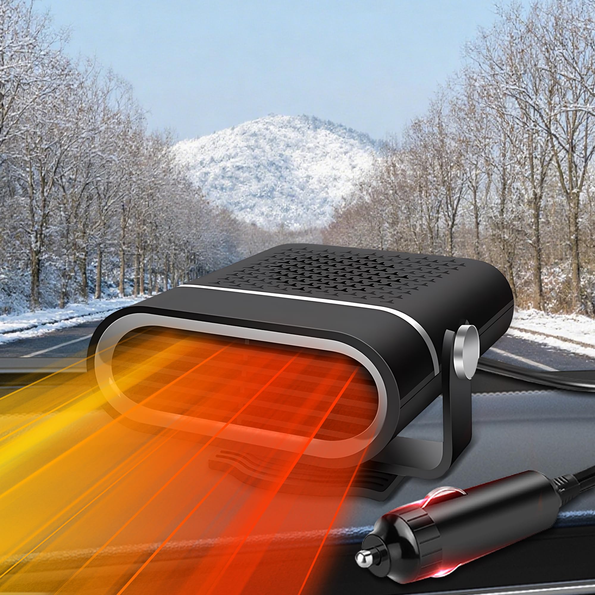 Qidoe 200W Autoheizung 12v Car Heater: Auto Heizung Tragbar akku kfz Heizlüfter, Zigarettenanzünder 12 Volt Standheizung Scheibenheizung sitzheizung mit Ventilator für Wohnmobil PKW Camping LKW 12 v