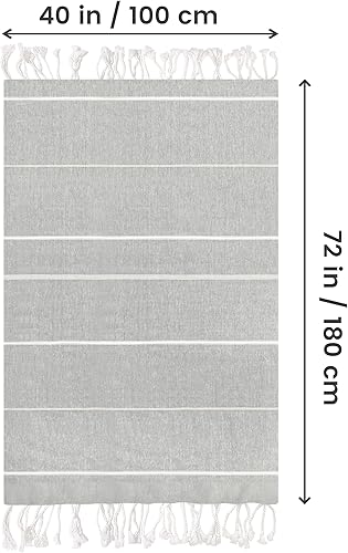 Miniatura 2 de Utopia Towels - Paquete de 4 toallas turcas de playa (40 x 72 pulgadas)  100% algodón de gran tamaño, sin arena, ligera y de secado rápido,