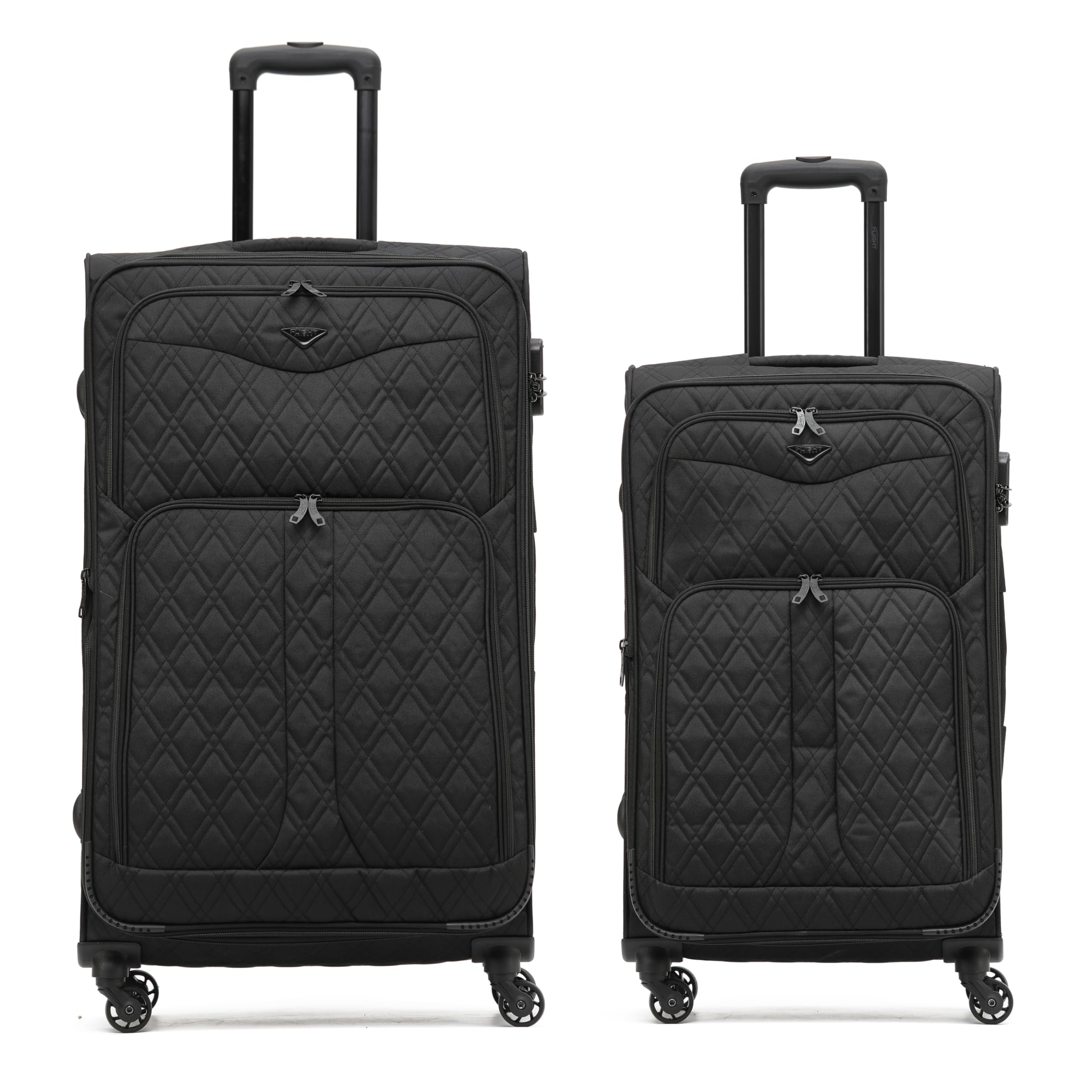 Flight Knight Lightweight 4 Wheel 800D Soft Case Suitcases Anti Crack Cabin & Hold Luggage Options Approved for Over 100 Airlines Including easyJet, BA & Many More! — view 125