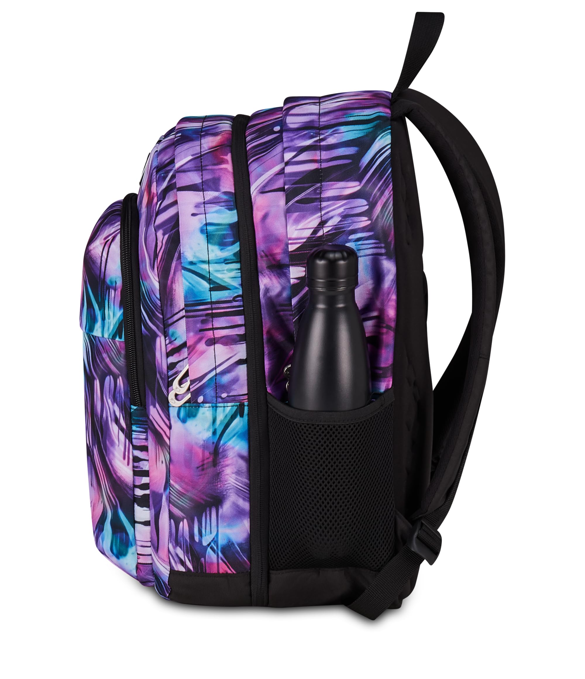 Seven Zaino Scuola The Double Pro XXL Detach, Viola, 34 L, Doppio Scomparto, Cuffie wireless incluse, Zaino Staccabile e reversibile, Tasca porta pc, Tasche multiuso, Scuola media e superiore, Ragazza