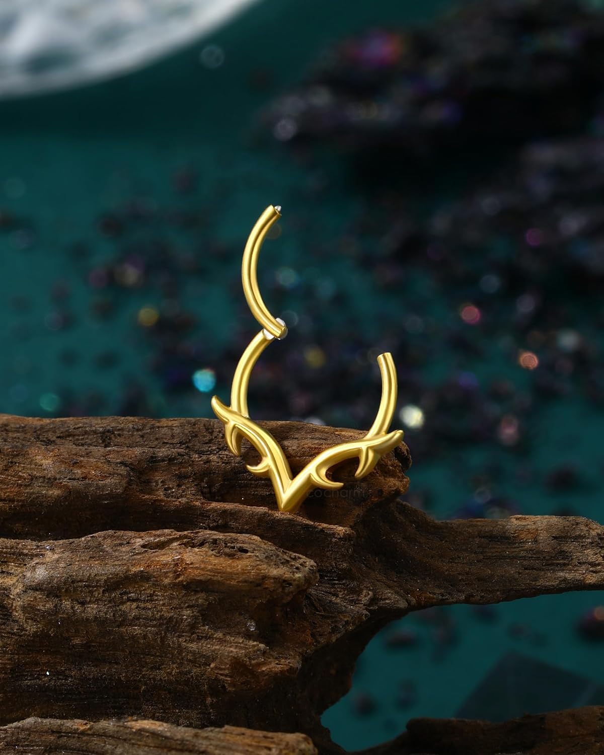 COCHARM Skyrend Claw Septum Rings 16G Septum Clicker Surgical Steel Helix Daith Earrings for Women Men 8/10MM Daith Piercing Jewelry - Image 5