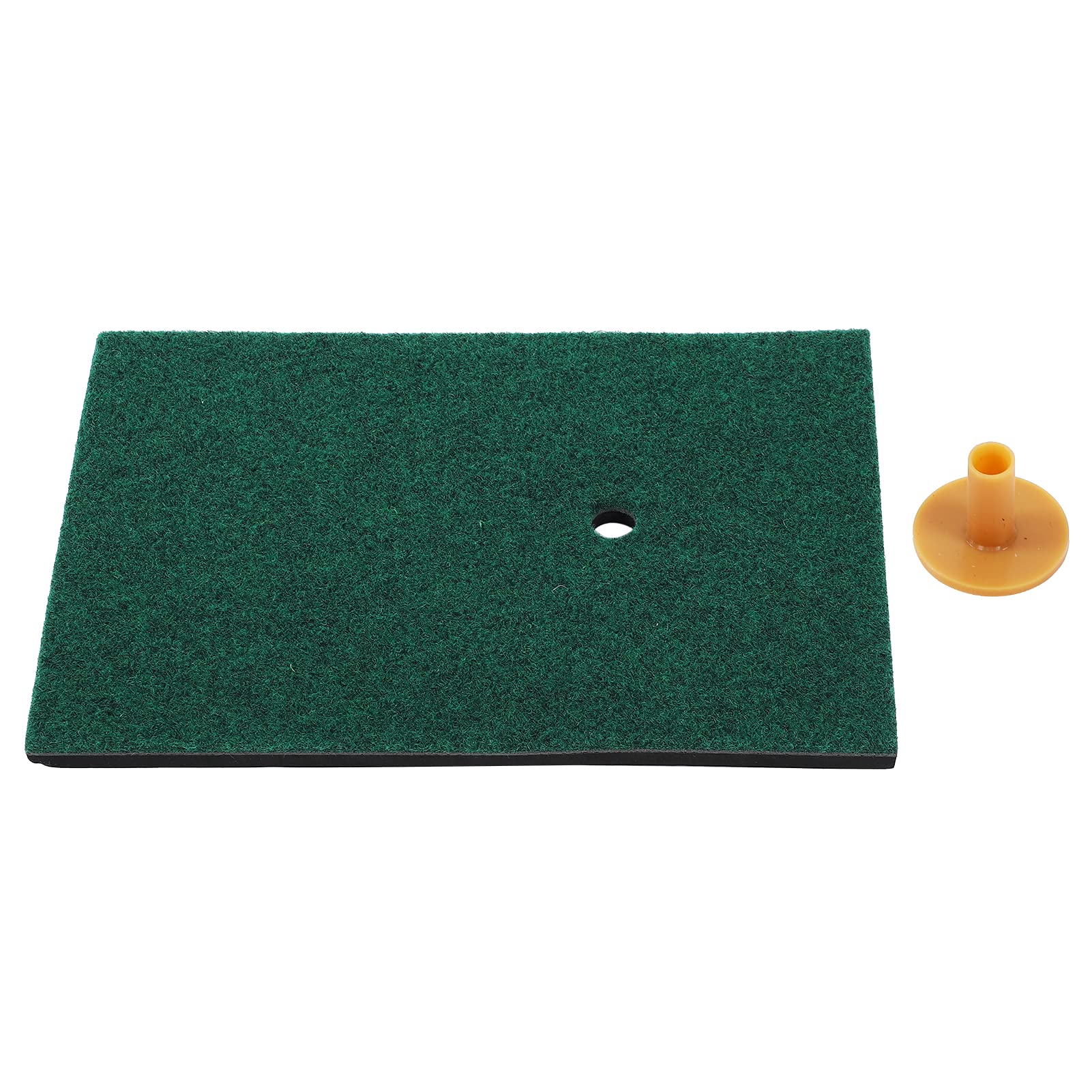 Xolsurg 30x20cm Golf Swing Practice Mat Golf Indoor Hitting Mat Artificial Lawn Grass Pad with Tee