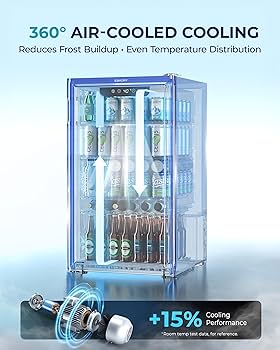 Amazon.com: EUHOMY Beverage Refrigerator and Cooler, 128 Can