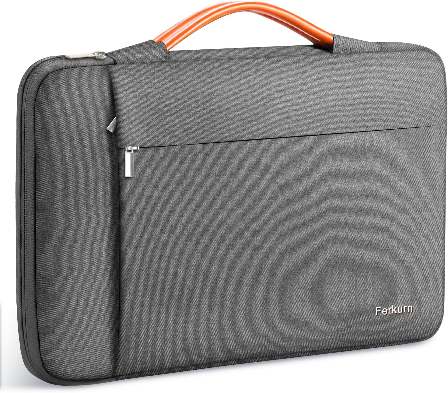 Ferkurn Laptop Chromebook Case Sleeve Cover Compatible with Macbook Air/Pro, iPad, Surface Pro, Acer, HP, ASUS Vivobook, Samsung, Waterproof Slim Carrying Computer Bag 14 inch, Gray
