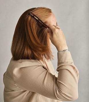 Kent 21T Tortoiseshell Large Detangling Comb, Wide Teeth for Thick Curly Wavy Hair. Long Hair Detangler Comb For Wet and Dry. Handmade of Quality Cellulose, Saw-Cut Hand Polished, Made in England