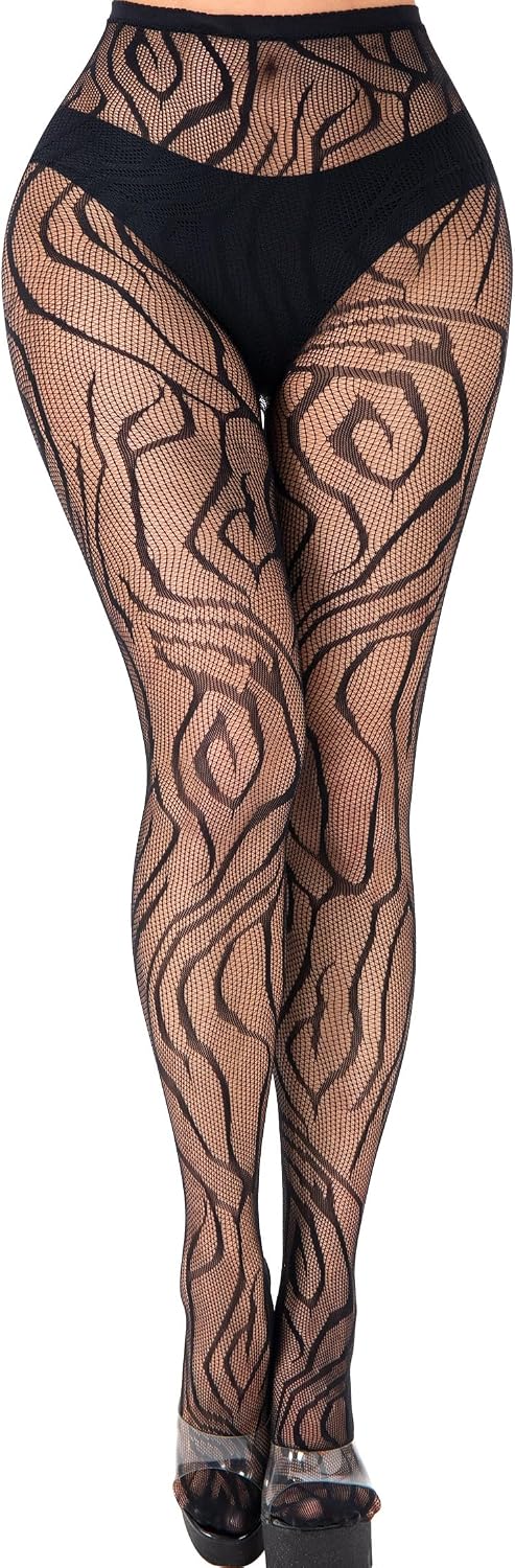 Pattern Fishnet Stockings Fishnet Mesh Tights High Waist Pantyhose
