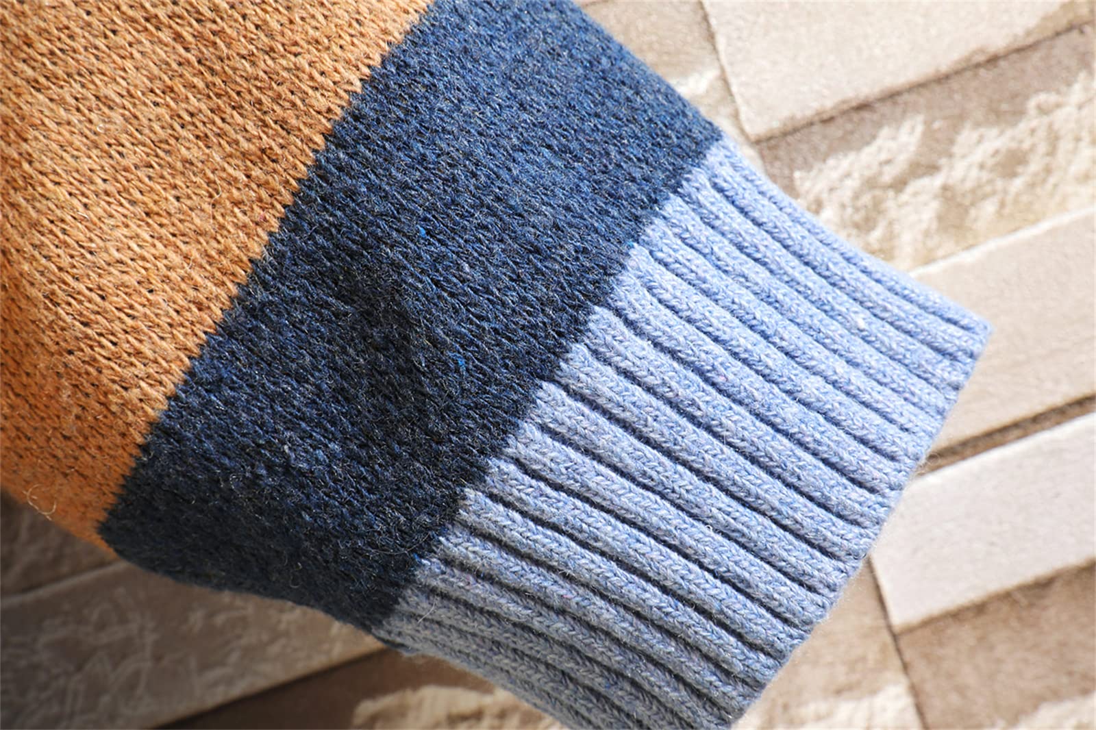 GURUNVANI Cardigan Sweater pour Hommes Pulls à Manches Longues en Tricot avec Boutons