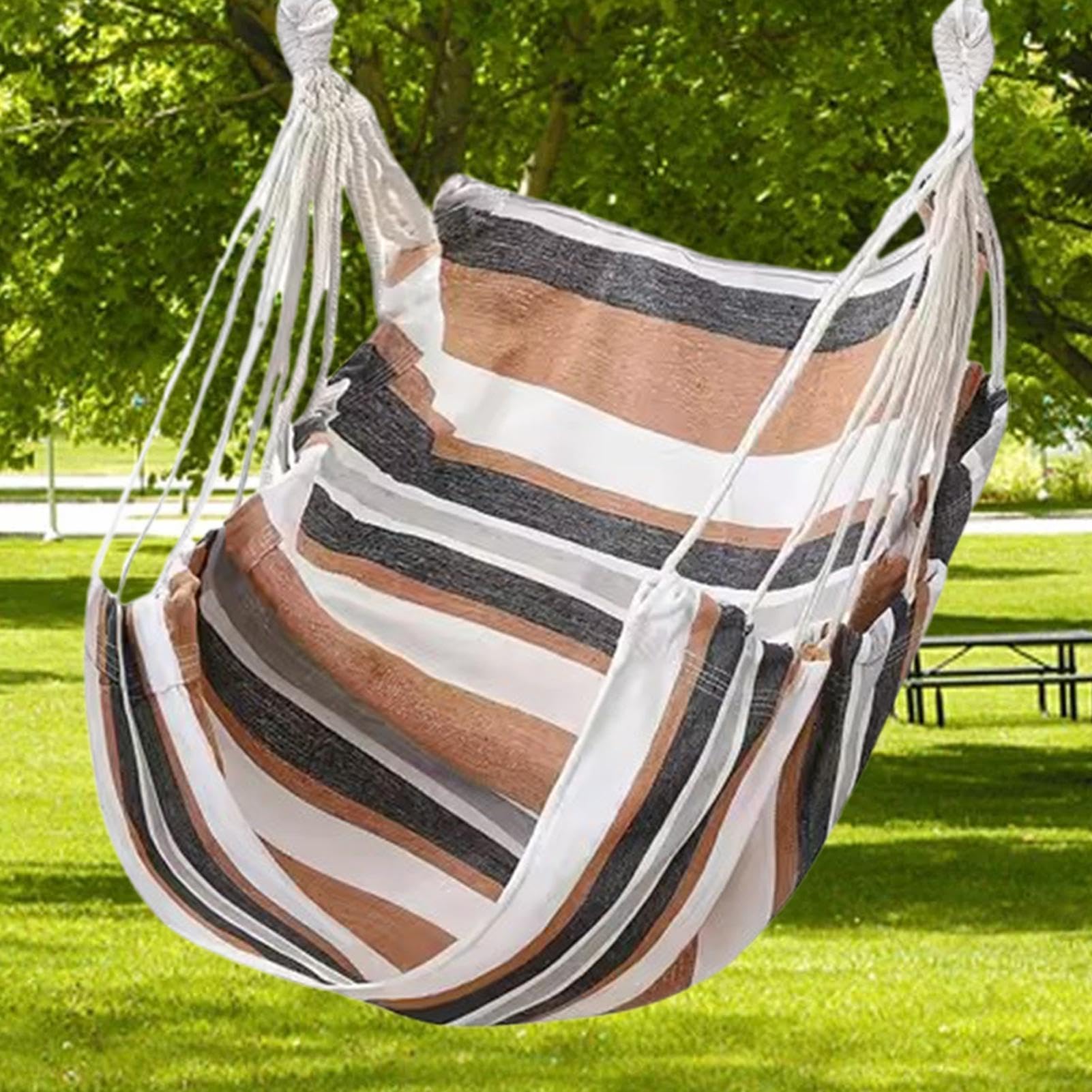 Chaise hamac de dortoir, chaise hamac en toile épaisse – Max 226,8 kg pour l'intérieur, les étudiants, l'extérieur