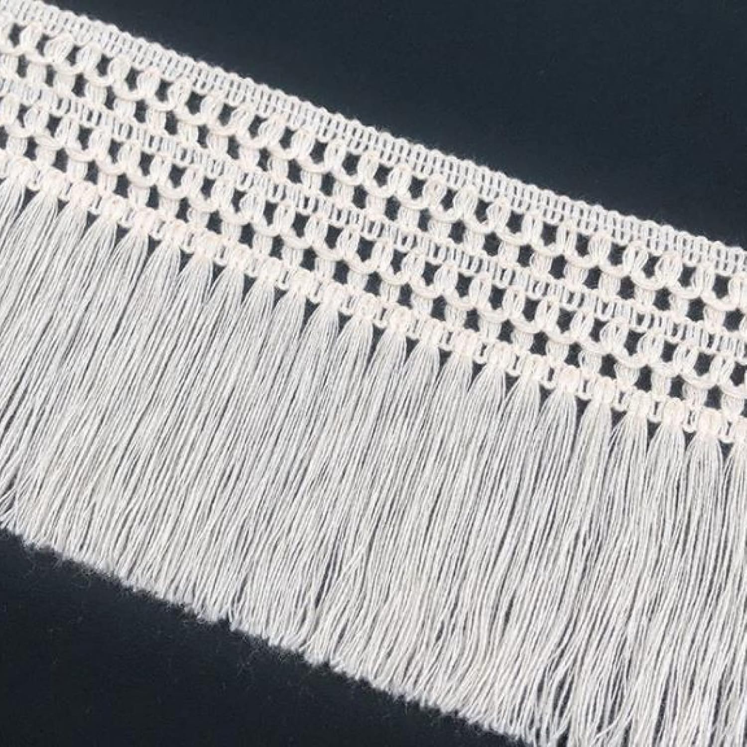 Garniture à pompons en coton de 5/10 yards