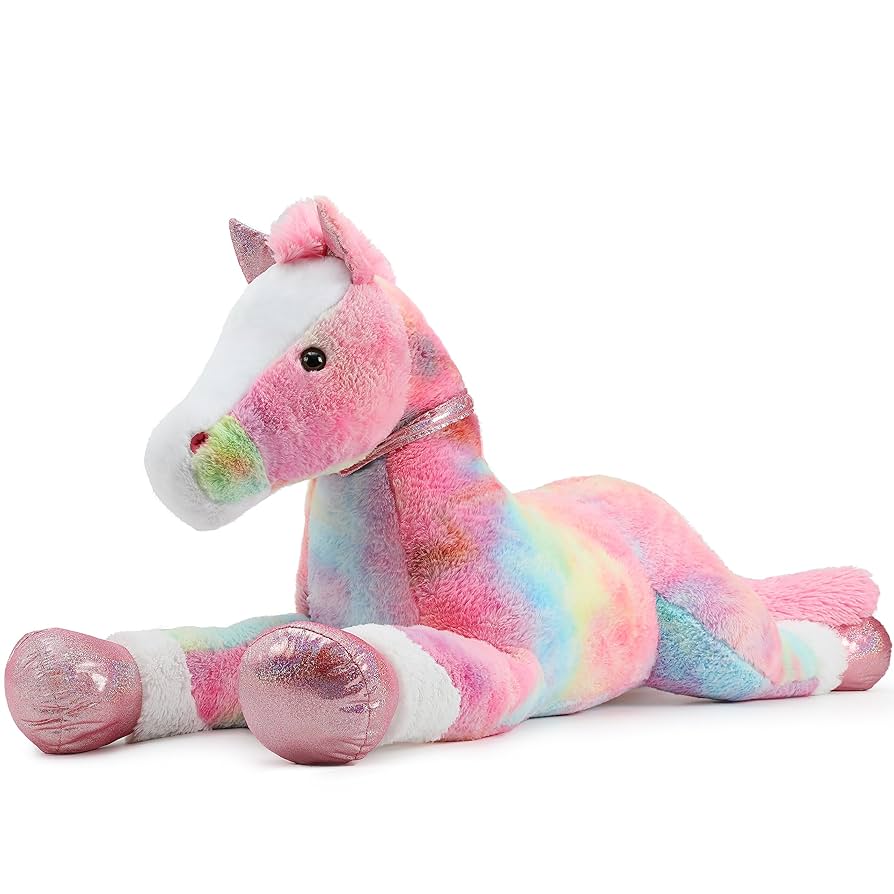  ぬいぐるみ Cushy Pony 馬 ウマ ピンク　入手困難 Amazon.co.jp: MaoGoLan 巨大な馬のぬいぐるみ 47.5インチ