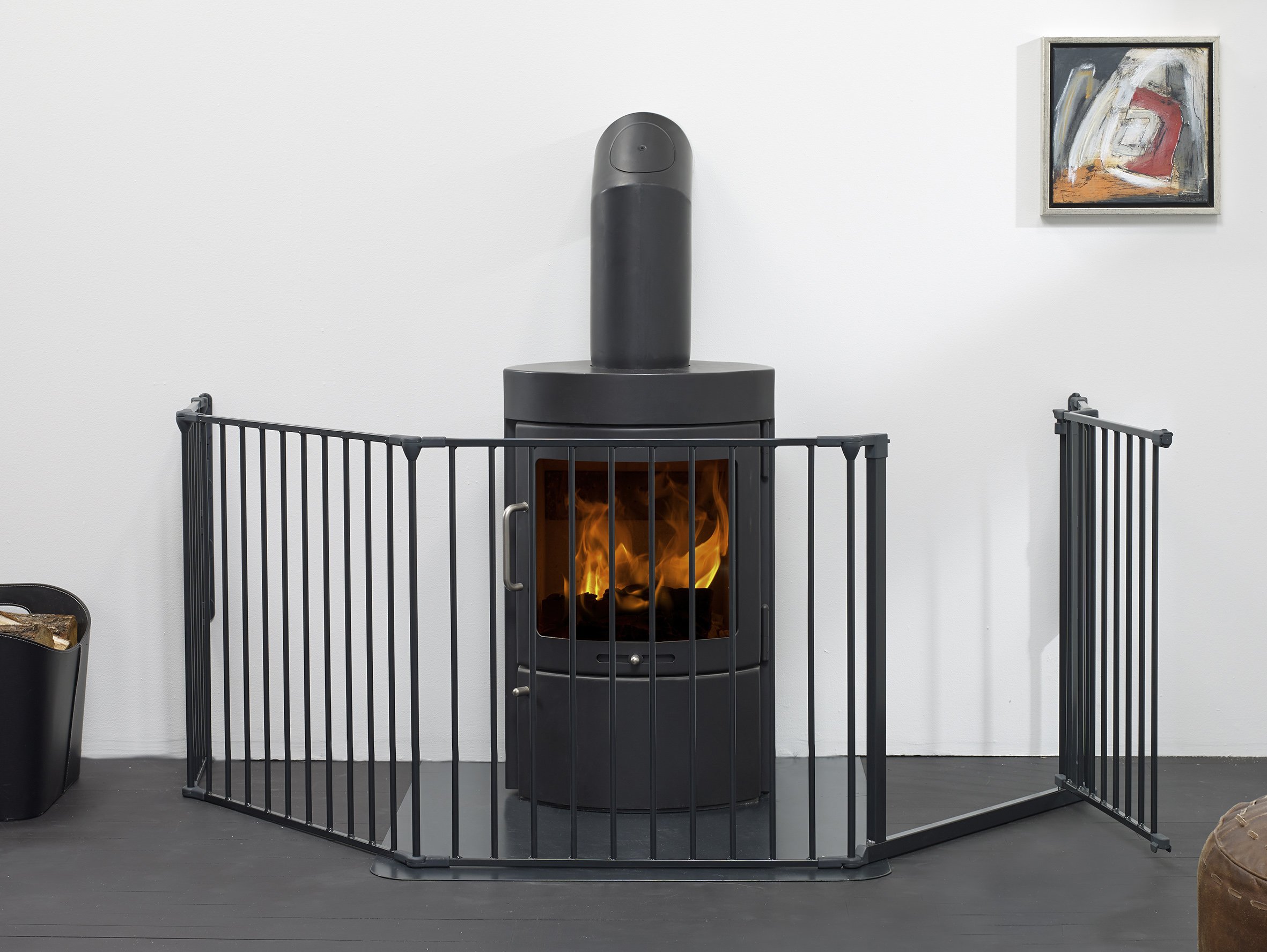 BabyDan Barrière Extension Large Flex Anthracite ( l x H: 72 x 71 cm)