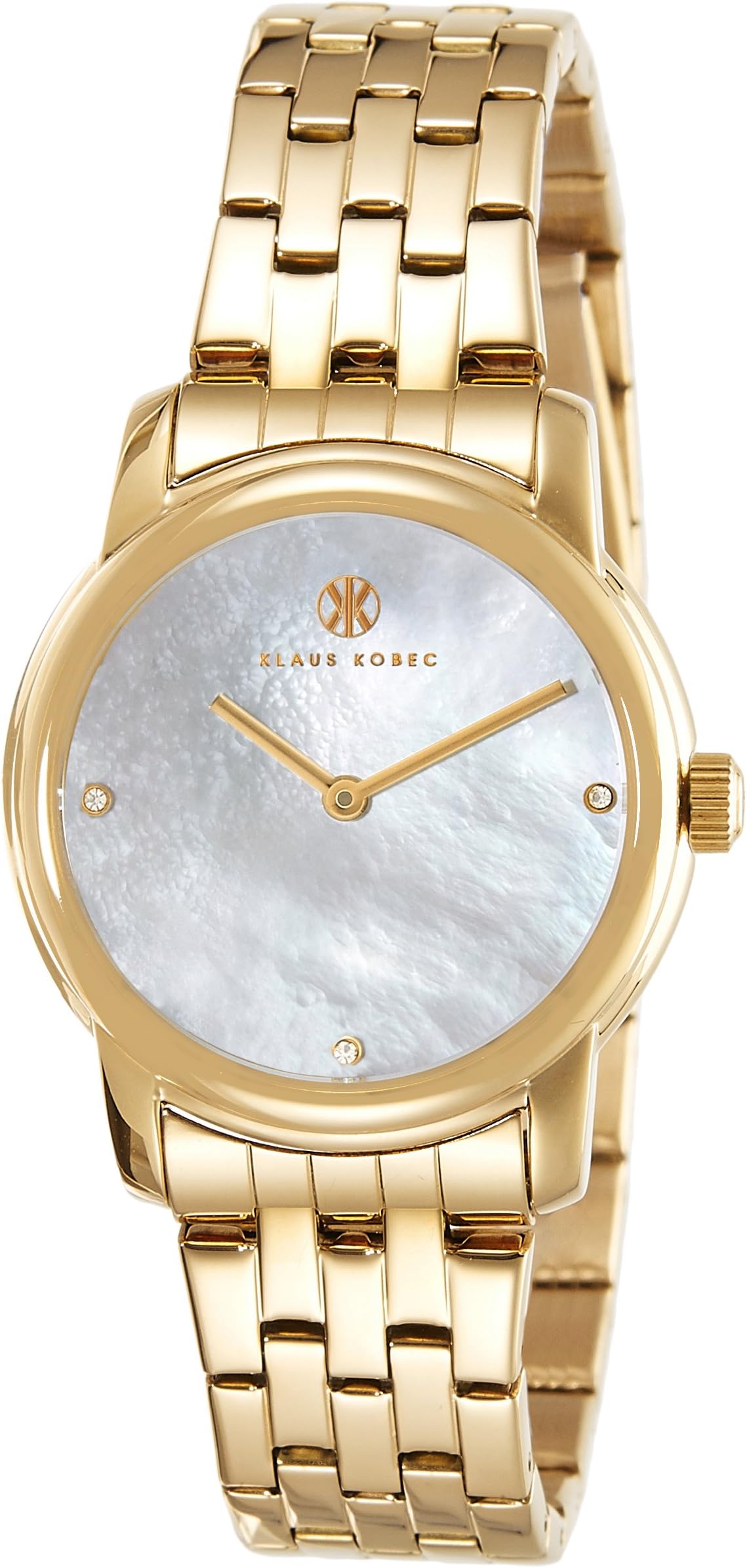 Klaus Kobec Analog Silver Dial Women's Watch-KK-10028-44, gold, Bracelet