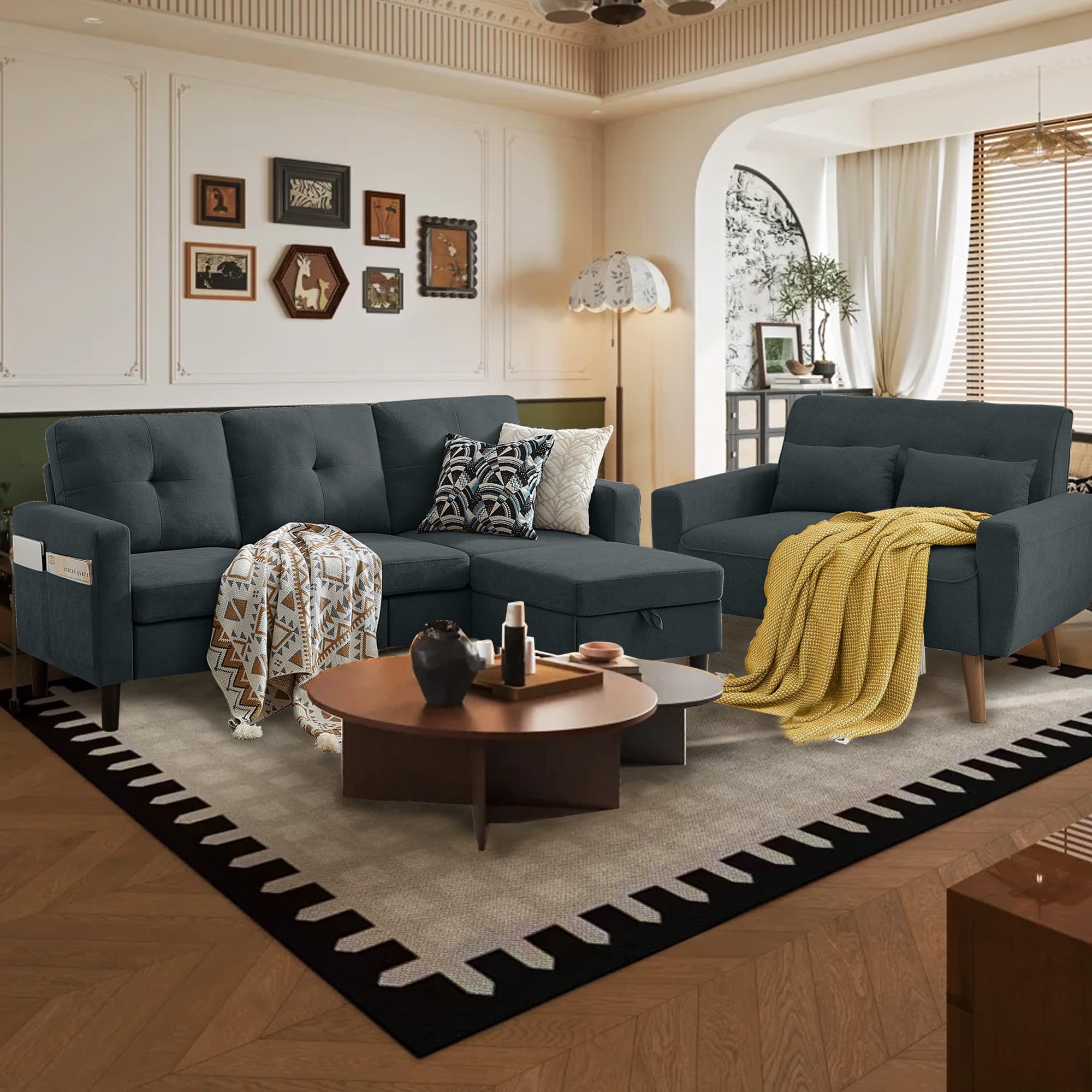 Convertible Sectional Sofa Set 79