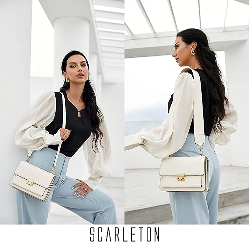 Vista 2 de Scarleton Bolsos cruzados para mujer, monederos para mujer, bolso de hombro ligero, bolso cruzado casual, H2078