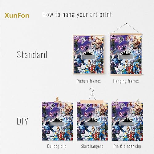 Miniatura 6 de Battle Royale - Pósteres de lienzo para decoración de pared con temática de videojuegos para decoración de habitación de niños y adolescentes,