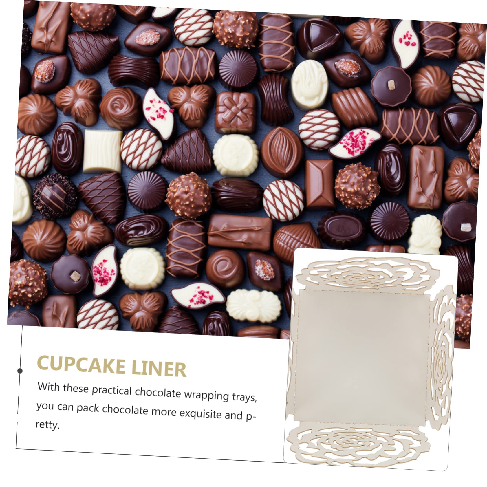 Alipis 250pièces Caissettes à Bonbons avec Design Fleur Décoratif pour Mariage Et Fêtes Support Chocolat Et Sucreries Sécurisé Et Élégant