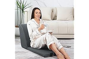 HOMBYS Floor Pillow Lounger with Back Support: Unwind Elegantly