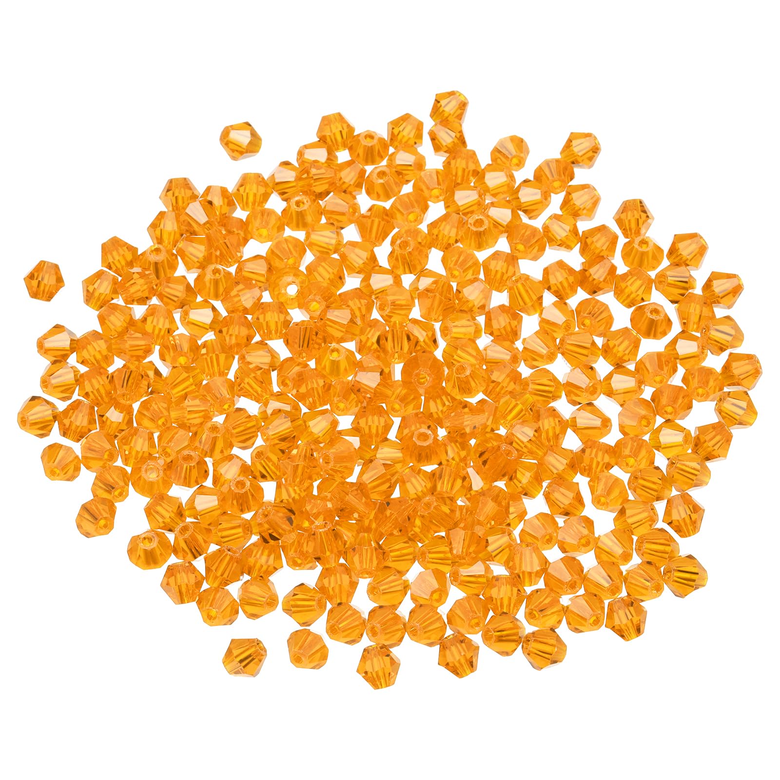 PATIKIL 100pcs 8mm Bicone Glass Crystal Beads