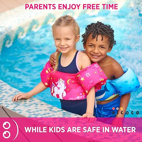 Miniatura 7 de Toddler Swim Vest - Swim Vest Swim Floaties for Toddlers Girls and Boys 20-30-40-50 pounds - Kids Swim Vests for Pool, Beach, Lake and River - Baby