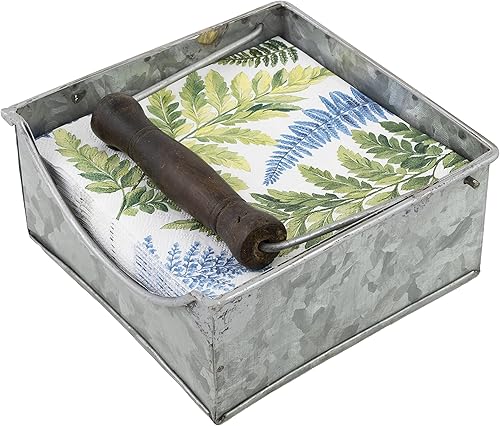 Miniatura 8 de Boston International Servilletero de metal, tamaño de cóctel, abeja de cobre