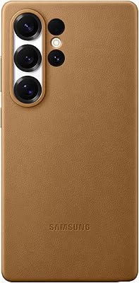 Samsung Kindsuit Case cover morbida colorata per Galaxy S25 Ultra, Camel